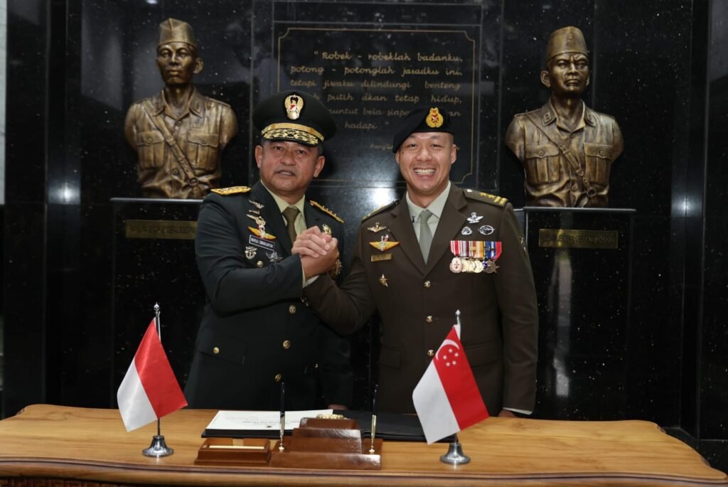Perkuat Stabilitas Kawasan, Kasad Terima Kunjungan Kasad Singapura