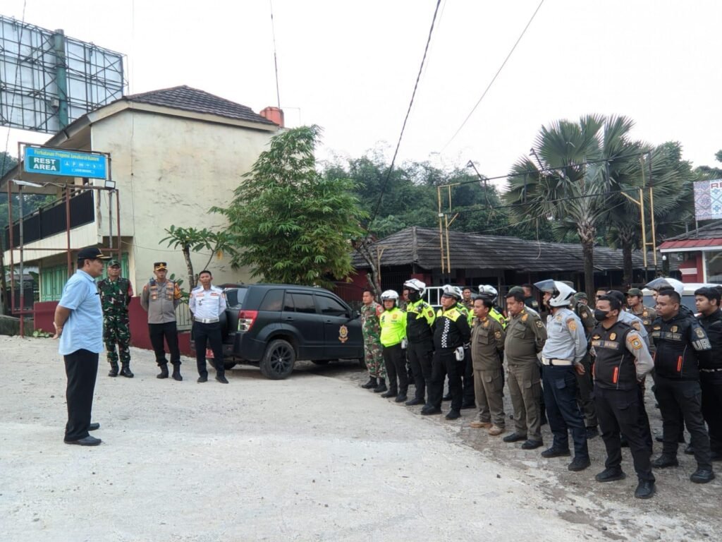 Sinergi Tiga Pilar Parungpanjang Gelar Apel Gabungan, Tertibkan Truk Tambang