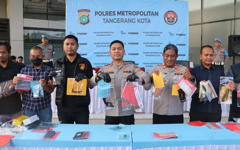 Polres Metro Tangerang Kota Ungkap 52 Kasus Kejahatan Jalanan, 36 Tersangka Diamankan